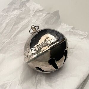 1989 Silver Plated Bell Ornament by Wallace Silversmiths